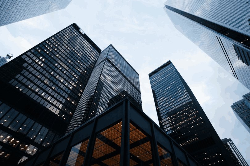 Glass office towers in Manhattan